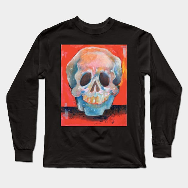 skull Long Sleeve T-Shirt by Blue Afro